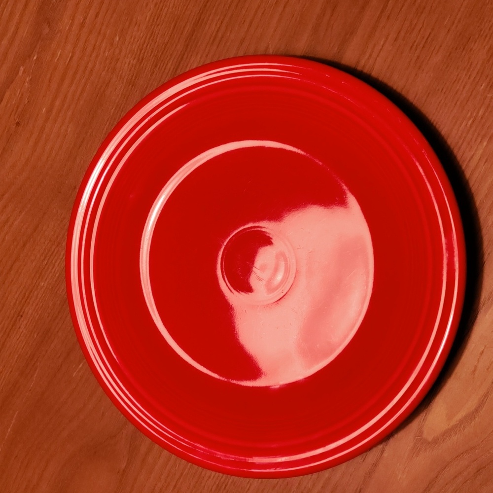 10.5" Fiestaware dinner plate in Scarlet